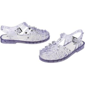 image:imageMelissa Possession Jelly Sandals for Women  The Original Jelly Shoes Fishermans Sandals with Adjustable Strap and Side BuckleClearSilver
