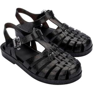 image:imageMelissa Possession Jelly Sandals for Women  The Original Jelly Shoes Fishermans Sandals with Adjustable Strap and Side BuckleGlitter Black