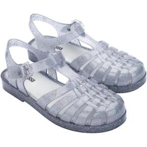 image:imageMelissa Possession Jelly Sandals for Women  The Original Jelly Shoes Fishermans Sandals with Adjustable Strap and Side BuckleGlitter Clear Silver