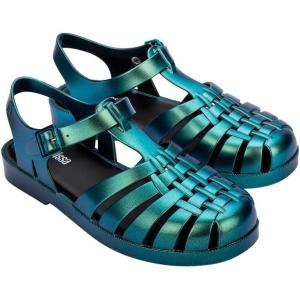 image:imageMelissa Possession Jelly Sandals for Women  The Original Jelly Shoes Fishermans Sandals with Adjustable Strap and Side BuckleMagic  BlackMetallic Green