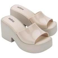 image:imageMelissa Posh SlipOn Platform Jelly Heels for WomenLight Beige
