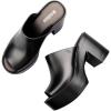 image:imageIridescent Mule Heels by MelissaMule Hype  Dark Silver