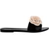 image:imageMelissa Babe Petals SlipOn Jelly Slides for WomenBlackBeige