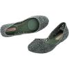 image:imageMelissa Campana Papel Flats for Women  Comfortable Stylish amp Flexible SlideOn ClosedToe Jelly Flat Shoes with Hollow Interwoven Cut Out DesignGlitter Green