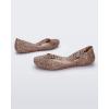 image:imageMelissa Campana Papel Flats for Women  Comfortable Stylish amp Flexible SlideOn ClosedToe Jelly Flat Shoes with Hollow Interwoven Cut Out DesignMetallic Rose