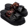 image:imageMelissa Cozy Platform Sandals for WomenBlackTortoiseshell