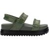 image:imageMelissa Dune Platform SandalsBlackGreen