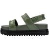 image:imageMelissa Dune Platform SandalsBlackGreen