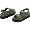 image:imageMelissa Dune Platform SandalsBlackGreen