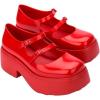 image:imageMelissa Farah Platform Shoes for Women Jelly Closed Toe with BuckleRed