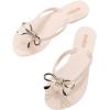 image:imageMelissa Harmonic Eclipse Womens Fashion Sandals  Dressy Flip Flops with Metallic Bow  Lightweight PVC Flexible Design  Summer Sandals for Women Flat amp FlexibleIris  BeigeGold