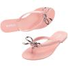 image:imageMelissa Harmonic Eclipse Womens Fashion Sandals  Dressy Flip Flops with Metallic Bow  Lightweight PVC Flexible Design  Summer Sandals for Women Flat amp FlexibleIris  PinkRose