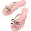 image:imageMelissa Harmonic Eclipse Womens Fashion Sandals  Dressy Flip Flops with Metallic Bow  Lightweight PVC Flexible Design  Summer Sandals for Women Flat amp FlexibleIris  PinkRose