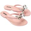 image:imageMelissa Harmonic Eclipse Womens Fashion Sandals  Dressy Flip Flops with Metallic Bow  Lightweight PVC Flexible Design  Summer Sandals for Women Flat amp FlexiblePink