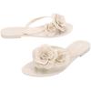 image:imageMelissa Harmonic Petals Jelly Flip Flops with Floral Applique for WomenBeige