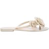 image:imageMelissa Harmonic Petals Jelly Flip Flops with Floral Applique for WomenBeige