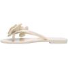 image:imageMelissa Harmonic Petals Jelly Flip Flops with Floral Applique for WomenBeige