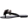 image:imageMelissa Harmonic Petals Jelly Flip Flops with Floral Applique for WomenBlack