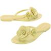 image:imageMelissa Harmonic Petals Jelly Flip Flops with Floral Applique for WomenGreen