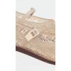 image:imageMelissa Harper Ballet Flat with Adjustable Buckle for WomenClear Beige