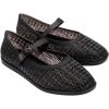 image:imageMelissa Harper Ballet Flat with Adjustable Buckle for WomenClear Black