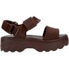 image:imageMelissa Kick Off Platform Sandals for Women  Super Soft and Flexible Vegan Chunky Platform Sandal with Adjustable Straps and Open Toe DesignBrown
