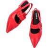 image:imageMelissa Ladylike Slingback Flats for WomenRedBlack