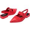 image:imageMelissa Ladylike Slingback Flats for WomenRedBlack