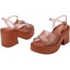 image:imageMelissa Lina Platform Sandals for WomenBrownTransparentarent