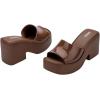 image:imageMelissa Posh SlipOn Platform Jelly Heels for WomenBrown