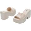image:imageMelissa Posh SlipOn Platform Jelly Heels for WomenLight Beige