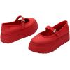 image:imageMelissa Soft Ballerina Platform for Women BlackWhite 9Red