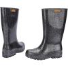image:imageMelissa Welly Jelly Boot for Women  MidCalf Waterproof Jelly Rain Boot for Women Soft and Flexible Trendy Rain Boots with Treaded Rubber Sole VeganBlackGlitter Silver