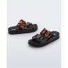 image:imageMelissa Women Cozy Jelly SlidesBlackClear Tortoise
