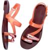 image:imageMelissa Womens Iris SandalsBurgundyOrange