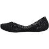 image:imageMelissa Campana Papel Flats for Women  Comfortable Stylish amp Flexible SlideOn ClosedToe Jelly Flat Shoes with Hollow Interwoven Cut Out DesignBlack Glitter