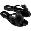 image:imageMelissa Harmonic Petals Jelly Flip Flops with Floral Applique for WomenBlack