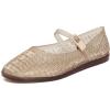 image:imageMelissa Harper Ballet Flat with Adjustable Buckle for WomenClear Beige