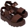 image:imageMelissa Kick Off Platform Sandals for Women  Super Soft and Flexible Vegan Chunky Platform Sandal with Adjustable Straps and Open Toe DesignBrown