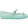 image:imageMelissa Soft Ballerina  Seasonless Flats for Women  Classic Ballet Flat Style with Adjustable Strap  LightasAir PVC Construction  Soft Foam Insole  Bubblegum ScentBow  GreenBeige