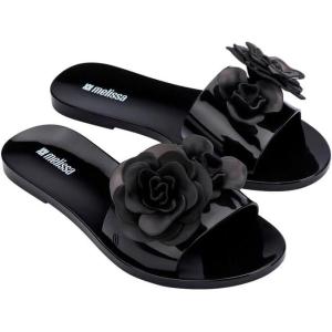 image:imageMelissa Babe Petals SlipOn Jelly Slides for WomenBlack