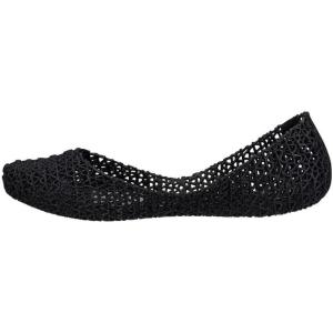 image:imageMelissa Campana Papel Flats for Women  Comfortable Stylish amp Flexible SlideOn ClosedToe Jelly Flat Shoes with Hollow Interwoven Cut Out DesignBlack Glitter