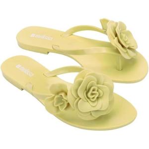image:imageMelissa Harmonic Petals Jelly Flip Flops with Floral Applique for WomenGreen