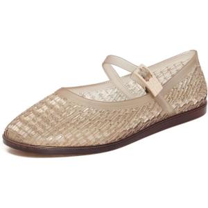 image:imageMelissa Harper Ballet Flat with Adjustable Buckle for WomenClear Beige
