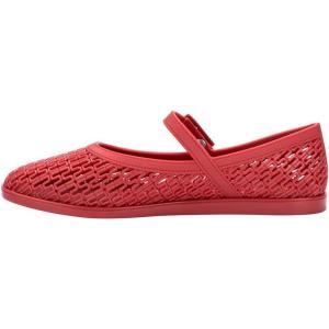 image:imageMelissa Harper Ballet Flat with Adjustable Buckle for WomenRed