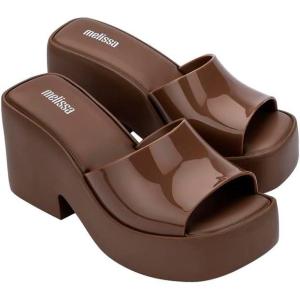 image:imageMelissa Posh SlipOn Platform Jelly Heels for WomenBrown