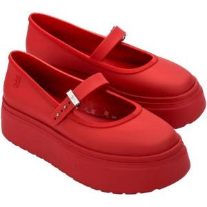 image:imageMelissa Soft Ballerina Platform for Women BlackWhite 9Red