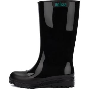 image:imageMelissa Welly Jelly Boot for Women  MidCalf Waterproof Jelly Rain Boot for Women Soft and Flexible Trendy Rain Boots with Treaded Rubber Sole VeganBlack