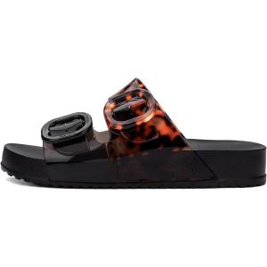 image:imageMelissa Women Cozy Jelly SlidesBlackClear Tortoise
