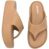 image:imageMelissa Womens Free Platform Thong SandalsDark Beige